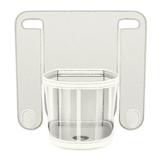Soporte para vasos en reposacabezas, organizador de asientos traseros para coche, paraguas con ganchos Premium Blanco
