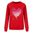 thumbnail image 5 of Elvqul Womens Sweatshirts Holiday Shirts Pullover Graphic Long Sleeve Casual Valentines Sweatshirts for Women, 5 of 6