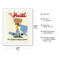 thumbnail image 2 of Come to Haiti - Pan American World Airways - Vintage Travel Poster by E. Lafond c.1950s - Fine Art Rolled Canvas Print 20in x 26in, 2 of 4