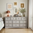 thumbnail image 3 of LGHM 10 Drawer Dresser for Bedroom, Dresser TV Stand, Chest of Drawers for Storage and Organization, Gray, 3 of 11