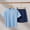 Light Blue, variant on OGLCCG Boys Summer Clothing Sets Quick Dry Crew Neck Short Sleeve Workout T Shirts and Shorts Sets Kids Loose 2 Piece Athletic Outfit 4-13 Years