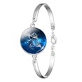thumbnail image 1 of Classic Zodiac Silver Bracelet Time Gem Fashion Glass Bracelet Gift For Girlfriend Parents, 1 of 5
