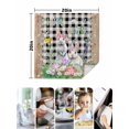 thumbnail image 4 of Easter Cloth Napkins Set of 6 Reusable Dinner Napkins, Spring Rabbit Flowers Colorful Eggs Black Lattice Cocktail Napkin Washable Table Napkins for Wedding/Holiday Party/Baby Shower 20"x20", 4 of 7