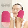 thumbnail image 3 of Esponja de limpieza facial reutilizable de forma ovalada Desmaquillador Flap Puff (rosa) Tmvgtek cuidado belleza, 3 of 6