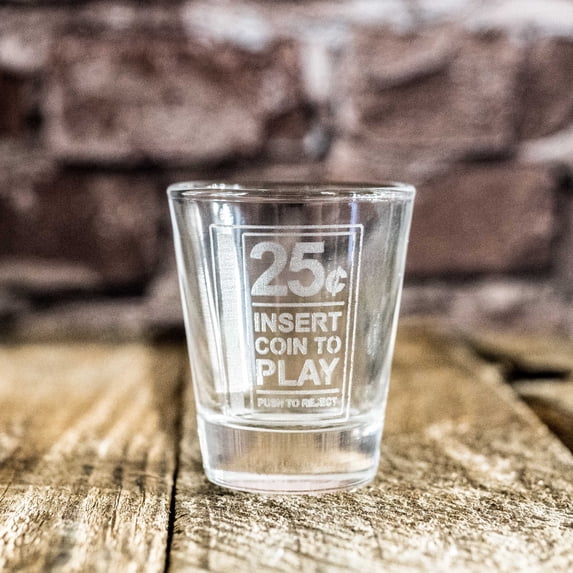 Insert to Play Shot glass