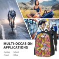 thumbnail image 6 of Fuzoiu Fruit-Flavored Ice-Cream Print Large Capacity Backpack,Travel Backpack,Laptop Bag,College School Rucksack Bag,for School, Travel & Outdoor Activities, 6 of 6