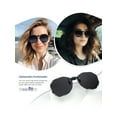 thumbnail image 3 of TINHAO Polarized Clip on Sunglasses for Women Men Polygon Flip Up UV400 Protection Over Prescription Glasses, 3 of 8