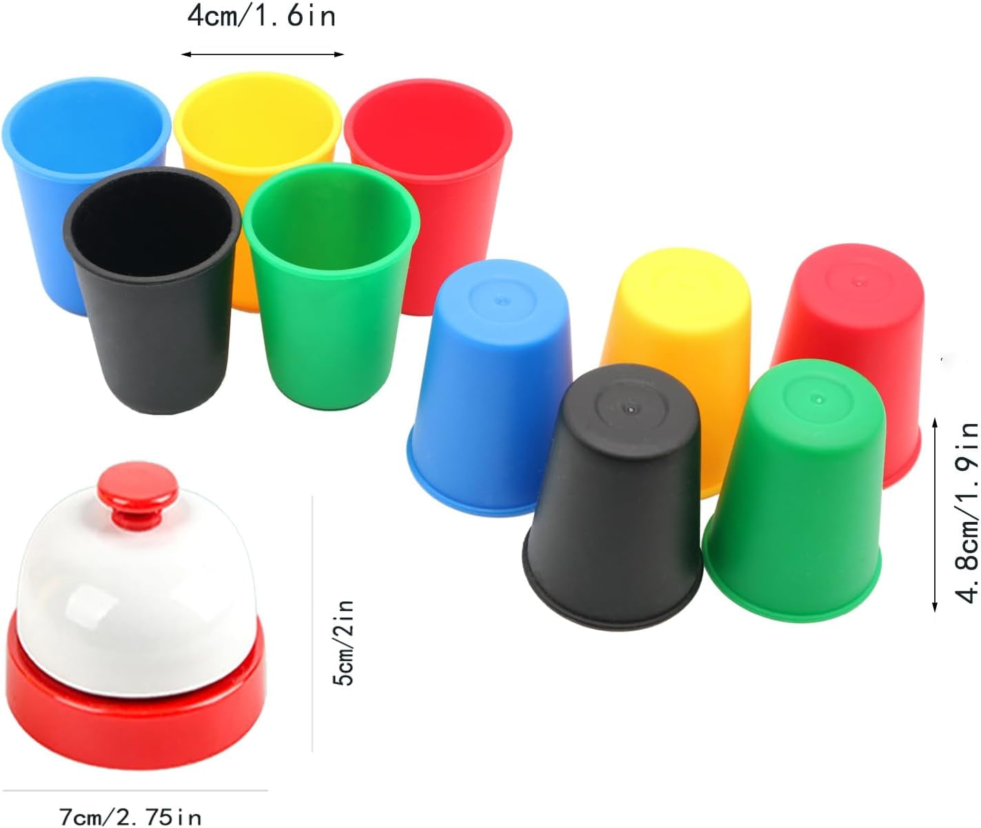 WOBOX Speed Stacking Cups Game Set - Family Interactive 30 Quick Cups with 24 Cards & 1 Bell, Educational Party Game for Kids & Adults, Color Matching Stacking Toy