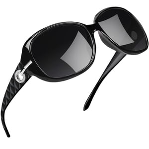 Joopin Oversized Polarized Sunglasses for Women, Black