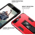 thumbnail image 3 of for iPhone 8 Plus Case with Screen Protector Heavy Duty Protective Military Grade Dual Layer Shockproof Cover with Built-in Kickstand Magnetic Phone Case for iPhone 8+/7+(Red), 3 of 7