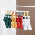 thumbnail image 3 of Hyasfey Coat Hanger with 8 Clips 360 Degree Rotation Great Load Bearing Underpants Towel Clothes Drying Holder Clip Sock Clip Hanger Wardrobe Cap Organizer, 3 of 8