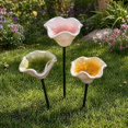 thumbnail image 4 of Handmade Ceramic Bee Watering Station, Flower Pollinator Water Feeder with Stake for Butterfly Patio Lawn Garden(3PCS-H), 4 of 7