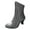 Gray, variant on Victorian Boots for Women 70s Vintage Renaissance Booties Lace up Ankle Low Heel Pointed Toe Goth Boot Mid Calf Boots Witch Costume Shoes Black Women Sandal