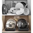 thumbnail image 4 of 2-Pack Adjustable Pot Pan Organizer, No Drill Under Cabinet Sliding Divider for Kitchen Cookware Bakeware Storage, 4 of 8