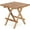 Beige-Square, variant on 20-Inch Teak Wood Folding Coffee Table – Round Outdoor Camping Table for Backyard, Porch, Balcony & Travel – Portable & Space-Saving
