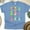 CarolinaBlue, variant on Cute Reading Bunny Shirt with Colorful Peeps & Books, White, Size S