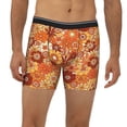 thumbnail image 2 of Cauagu Hippie Flower Print Men's Boxer Briefs, Funny & Cute Underwear Elastic Waistband Briefs Ideal Gift for Men,1-Pack, 2 of 7