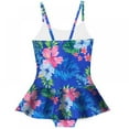 thumbnail image 2 of Uccdo Little Girls One-Piece Swimsuits, Toddler Girl Ruffled Skirt Bathing Suit Bikini Swimwear 3-9T, 2 of 4