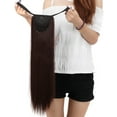 thumbnail image 2 of SAYFUT 18" 22" Straight/Curly Binding Tie up Ponytail Wrap Around Synthetic Hair Extensions Hairpiece One Piece, 2 of 3