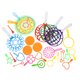 thumbnail image 1 of 28 unids Colorido Big Bubble Set Bubble Wands Actividad al aire libre Burbuja Regalo, 1 of 6