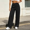 thumbnail image 4 of JOANKDMI Athletic Pants for Women Stretchy Tummy Control Butt Lifting High Waisted Elastic Waist Straight Leg Bottoms Sports Gym Active Yoga Trousers with Pockets, 4 of 5