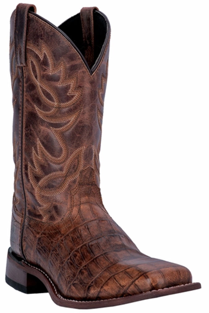 Laredo - Laredo Men's Tailgator Square Toe Western Boots Brown Leather ...