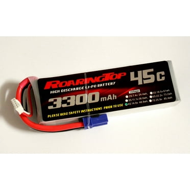 Roaring Top 45C 3300mAh 4S 14.8V LiPo Battery Pack with EC5 Plug