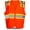 High Vis Orange, variant on Rugged Blue Type R Class 2 Hi-Vis Two-Tone Surveyor Safety Vest, Hi-Vis Yellow, 3XL