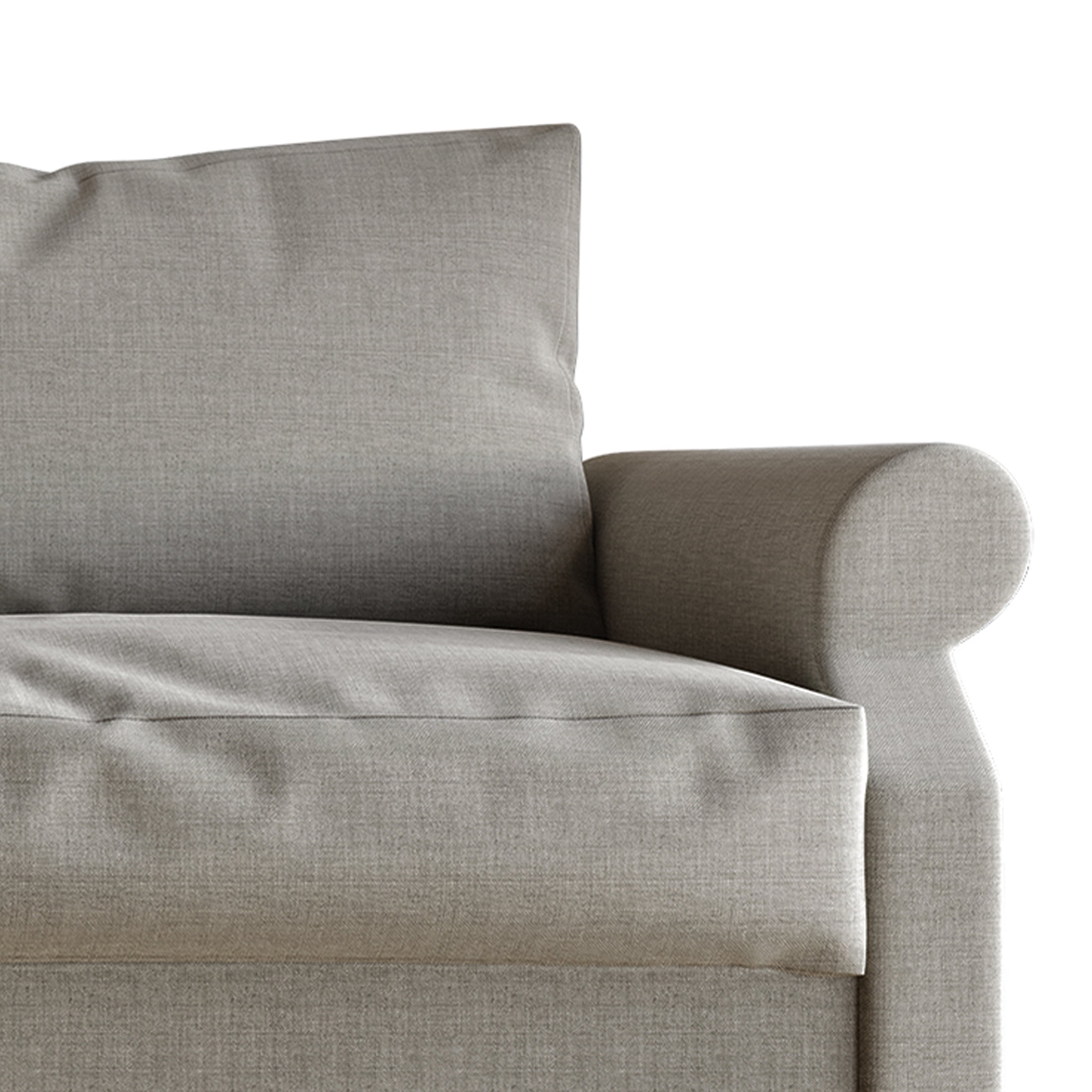 Castle Place Linen Upholstered Loveseats, Gray