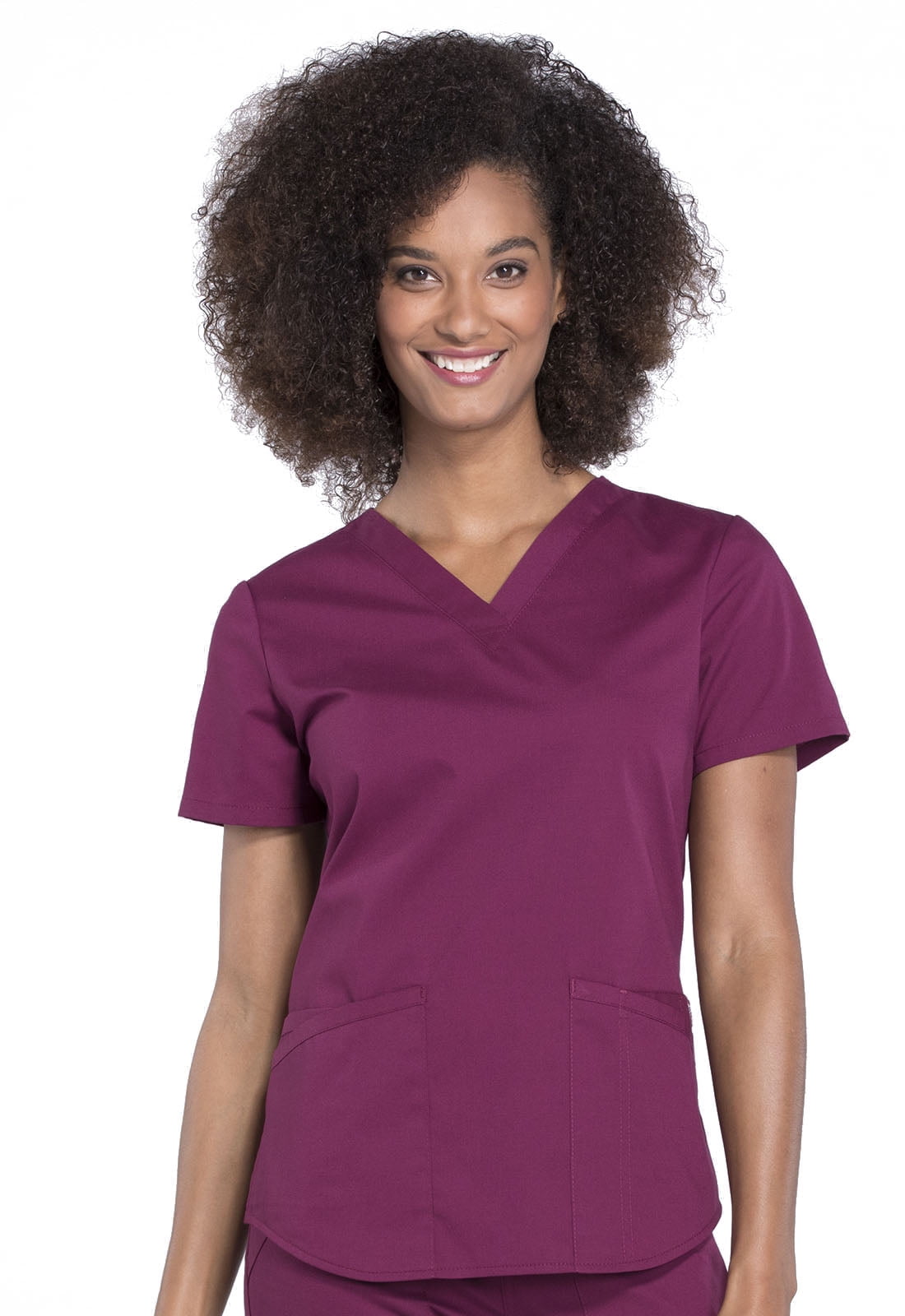 WW665 FREE SHIPPING! Cherokee Professionals Women's V-Neck Solid Scrub Top 