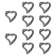 thumbnail image 2 of 10 piezas de ganchos de resorte para llaveros, accesorios de metal, hebilla de llavero DIY Gris Negro, 2 of 9