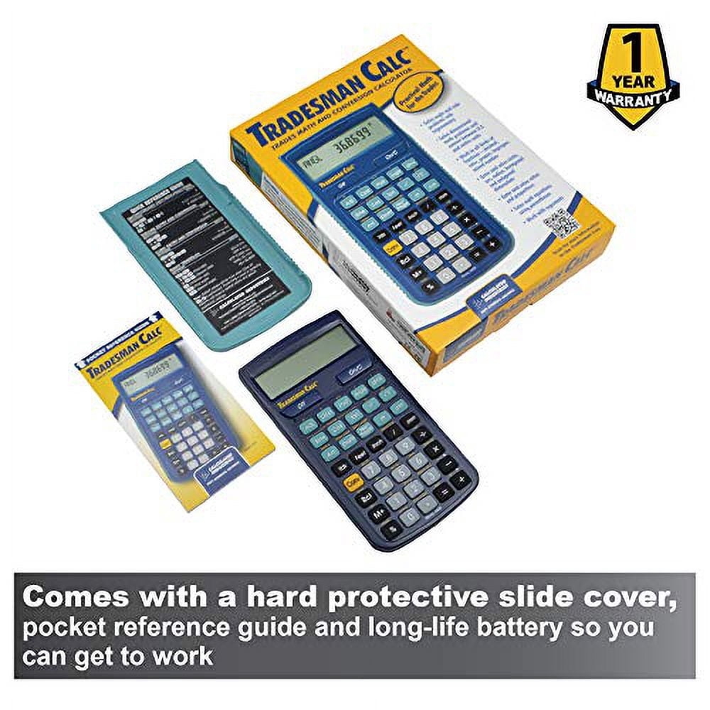 calculated industries 4400 tradesman calc trades math and conversion calculator