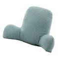 thumbnail image 1 of Almohada de lectura Silla Sofá Cojín de apoyo Almohadas para esposo y novio (Rellenos de suave, Funda cremall Grid-Light Blue Baoblaze Almohada de lectura, 1 of 5
