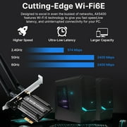 Fenvi AXE5400 WiFi 6E Card for Desktop Tri-Band PCIe Adapter with Bluetooth 5.3 MT7922 Chipset