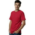 thumbnail image 1 of Hanes TAGLESS Men`s Pocket T-Shirt, M, Deep Red, 1 of 1