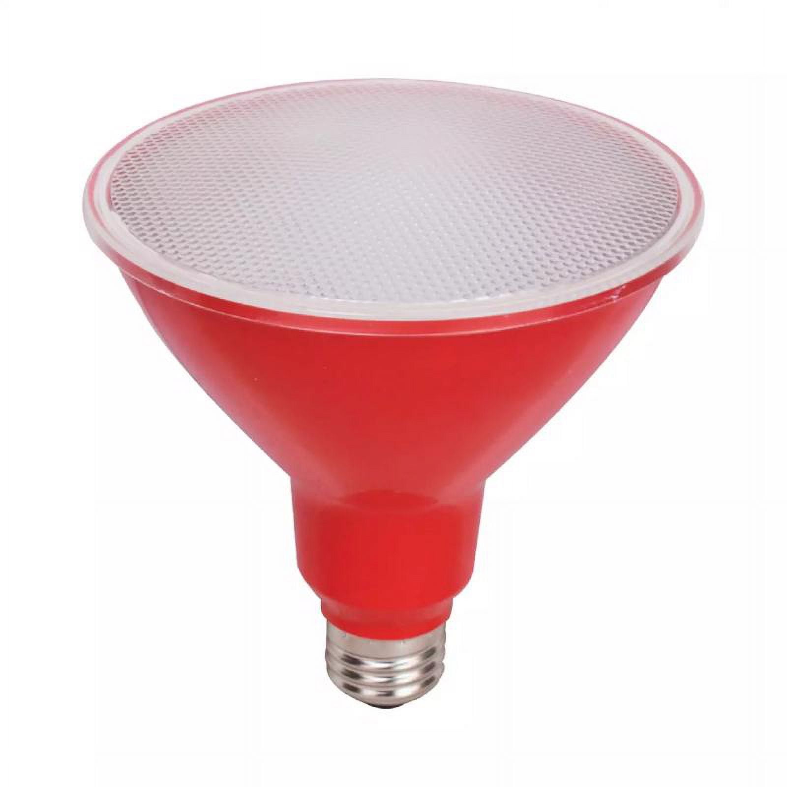 GE 93100880 LED Floodlight, 100 Lumens, Medium Base, PAR38, Red, 6 Watt - Quantity 4