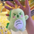 thumbnail image 3 of Dinosaur Plush Toy Keychain Soft Squeezable Birthday Gift PP Cotton Eco-friendly Vivid Expression Pendant, 3 of 10