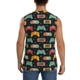 thumbnail image 4 of Bixox Men's Retro Video Game Printed Shirt Sleeveless Fitness Tank Top-X-Large, 4 of 7