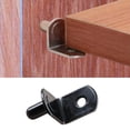 thumbnail image 3 of Shelf Pins L Shaped Shelf Support, Cabinet Shelf Holder Bracket for Kitchen (Black Pp), By TINGXIN, 3 of 5