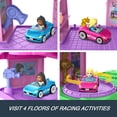 thumbnail image 4 of Set de atletismo Hot Wheels Barbie & Malibu Racerverse con 2 coches, 4 of 6