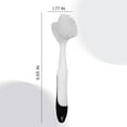 thumbnail image 3 of Dish Brush with Handle, Dish Scrub Brush with Built-in Scraper, Nylon Dish Scrubber, Kitchen Brushes for Dishes, Pots and Pans, 3 of 4