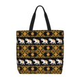 thumbnail image 1 of Balery traditional Elephant Bolsa de Mano para Mujeres con Cremallera, Bolsa de Gimnasio con Compartimentos, Bolsa para Laptop, Bolsa para Trabajo, 1 of 7