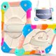 thumbnail image 1 of Funda Resistente a Golpes para Samsung Galaxy Tab A9+, Silicona Anti-caída + Funda Protectora de Capa de PC con Asa Giratoria de 360°, Soporte, Correa para el Hombro, Colorida, para Galaxy Tab A9+, 1 of 8
