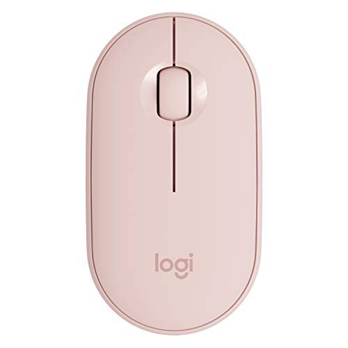 Open Box Logitech Pebble Wireless Mouse with Bluetooth or 2.4 GHz Receiver - Rose