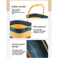 thumbnail image 4 of Toystoory Lavabo para baño de pies, almacenamiento plegable, bañera para remojo de masaje, lavabo de gran capacidad, Cubo de viaje portátil con asa Juegos de accesorios de baño Azul oscuro Toystoory HA070129-01, 4 of 6