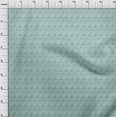 thumbnail image 3 of oneOone Cotton Jersey Dusty Teal Green Fabric Geometric Block Quilting Supplies Print Sewing Fabric By The Yard 58 Inch Wide, 3 of 4