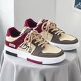 thumbnail image 4 of Zapatillas de deporte Zapatos casuales para hombre Cómodo cuero de PU Plano para otoño (43) Rojo Wdftyju Tenis De Mujer Tenis De Hombre, 4 of 8