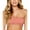 Pink, variant on Ris-k Womens Prowl Textured Ruffled Swim Top Separates Pink S