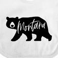 thumbnail image 4 of Inktastic Montana Black Bear Silhouette Boys or Girls Baby Bib, 4 of 4