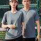 thumbnail image 4 of pstuiky camisetas de hombre, Blusa deportiva informal de color liso con cuello redondo y manga corta elástica para hombre camisetas de hombre xxl, 4 of 6